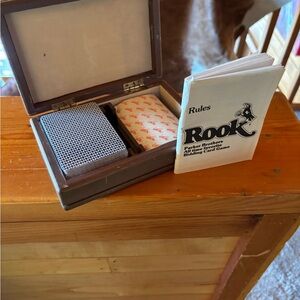 Rook Card Game Set with Wooden Box